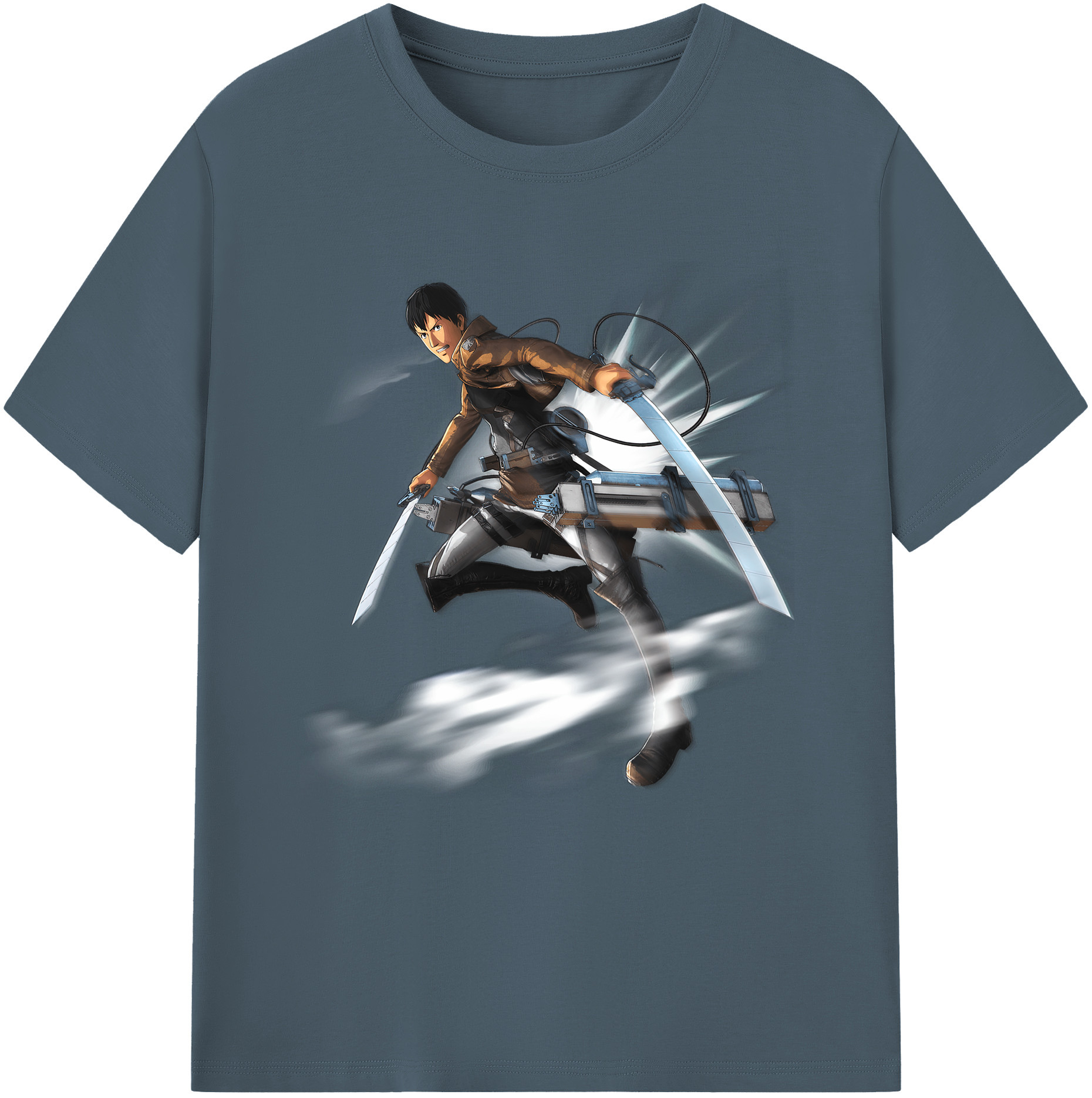 （画像用） 進撃の巨人 ベルトルト・フーバー Attack on Titan Bertholdt Hoover 綿100％半袖Tシャツ（フロントプリント）